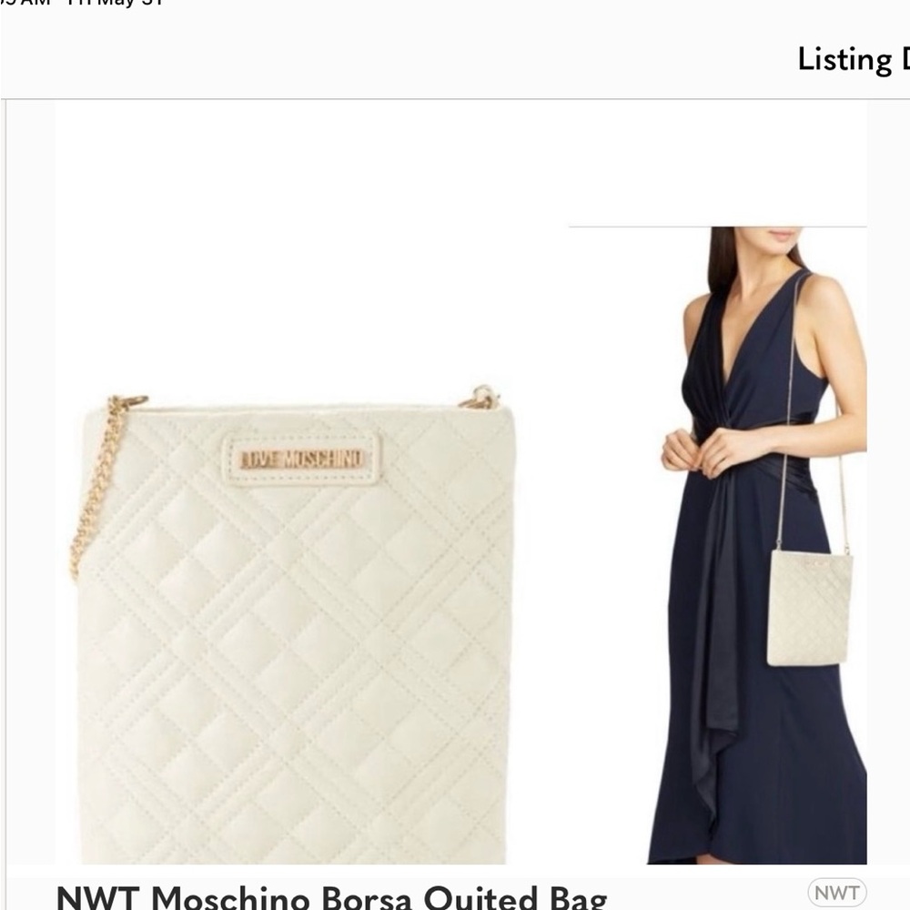 NWT Moschino Borsa Quited Bag